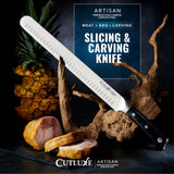 Cutluxe Brisket Knife – 12" Carving & Slicing Knife for Meat & BBQ – Razor Sharp German Steel, Sheath Included, Ergonomic Full Tang Handle