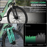 Movcan V80 Electric Bike, 1000W Motor 28MPH Ebike, 48V 13Ah Removeable Battery, 26'' City Cruiser Adult Electric Bicycles up to 70 Miles, 7-Speed Dual Disc Brake, Mountain E Bike for Commuting