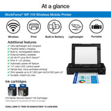 Epson Workforce WF-110 Wireless Color Mobile Printer,White, Small