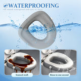 ZXMOBY Comfort Toilet Seat Riser, Ergonomic Slope Design for Easier Sit-to-Stand, No-Tool Portable Aid for Seniors, Post-Surgery, Bariatric, Fits Standard/Elongated Toilets, with Cleaning Tablets