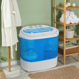 ZenStyle Portable Washer Compact Twin Tub 9.9 LB Mini Top Load Washing Machine Washer/Spinner w/ 6.57 FT Inlet Hose