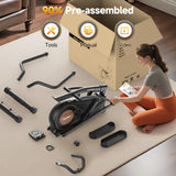 Niceday Elliptical Exercise Machine, Elliptical Machine for Home Use, Magnetic Elliptical Trainer with 18IN Stride, 16 Resistance Levels, 400LBS Loading Capacity, Support Kinomap APP Black