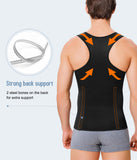 Men Body Shaper Slimming Vest Tight Tank Top Compression Shirt Tummy Control Underwear Moobs Binder (Black, 2XL)