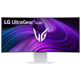 LG 34GX90SA-W 34-inch Ultragear WQHD (3440 x 1440) OLED Curved Gaming Monitor 240Hz, 1ms, NVIDIA G-Sync Compatible, AMD FreeSync Premium, VESA DisplayHDR True Black 400, webOS, USB Type-C, White