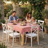 WOOW DEPOT 6 Pack X Back Plastic Stackable Outdoor Patio Chairs, White