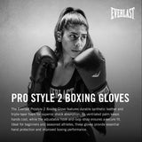 Everlast Prostyle 2 Boxing Gloves, Entry Level Training Gloves for Men and Women, Secure Fit Hook and Loop Closure & Ventilation, Heavy Bag & Speedbag Training 16 oz (Red) Everlast