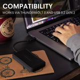 Glyph Production Technologies Atom Pro 2, External NVMe Solid State Drive (SSD), Thunderbolt 3 (8TB)