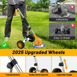 Electric Weed Wacker Cordless Weed Eater Battery Powered 21V, 4-in-1 Brush Cutter/String Trimmer/Grass Trimmer/Lawn Mower