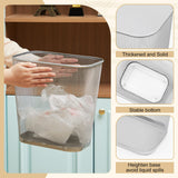 Nuanchu 6 Pcs Silver Mesh Trash Cans Bulk, 4 Gallon Metal Wastebaskets