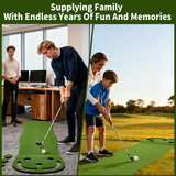 Wekin Indoor Putting Green,2x8ft Artificial Turf Putting Green with Adjustable Putter, 2 Balls, Perfect Golf Putting Game Mat for Home,Party,Office
