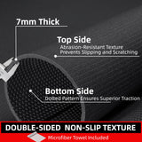 GymCope Large Exercise Mat for Home Workout,12‘x6’/10'x6'/9'x6'/8'x6'/7'x5'/6'x4' (7mm) Extra Thick Workout Mat, High-Density Gym Mat for Cardio, Jump Rope, MMA, Weights (Shoe-Friendly) GymCope