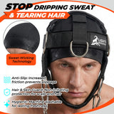 Lights Mountain Adjustable Neck Harness for Weight Training with 6 D-Rings, Includes Skull Cap, Resistance Band & Loading Strap - Adjustable Head Harness for Neck Strengthening & Resistance Workout