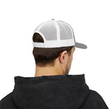 Living Proof Text Christian Trucker Hat, Embroidered Hat for Men & Women, Jesus Religious Faith Apparel Heather Grey/White