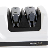 Chef'sChoice Professional Electric Knife Sharpeners FlexHone/Strop With 100-Percent Diamond Abrasives And Precision Angle Guides For 20-Degree Straight-Edge and Serrated Knives, 2-Stage, White