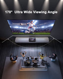 AWOL Vision LTV-3500 Pro UST Projector & 132inch Cinematic Screen Bundle, 150" Perfect Sharpness, Dolby Vision