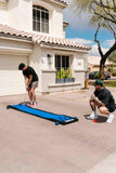 PutterBall Original Golf Putting Game Set – Backyard Putting Green Pong Style Golf Mat with 2 Putters, 2 Balls & Hole Covers - Blue, 9ft