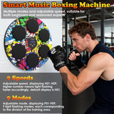 Music Boxing Machine with Boxing Gloves - Wall Mounted Punching Machine for Adults & Kids, 9-Speed Punch Game, Wall Boxing Punching Pad, Upgrade Gifts for Boys Age 6+ (Hip-Hop)