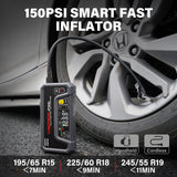 LOKITHOR JP400 Jump Starter with Air Compressor, 2500A 12V Car Battery Jumper Starter Portable (8.5L Gas/6.5L Diesel) with ConnectMax Tech, 150PSI Tire Inflator, Auto-Shutoff & Dynamic Dwell