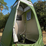 Thallike Upgrade Pop Up Privacy Shower Tent, Portable Camping Shower Tent, Camping Toilet Changing Room with Rain Shelter & Extended Floor Mat