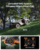 Segway Navimow X450 Robot Lawn Mower Wire Free, for up to 1.5 Acres, 4WD for 84% Slopes, Zero-Turn for Damage-Free Mowing, ORV-Tuned Lawnmower, MowMentum with 2 × 180W Motors, 0.75–4 in Cutting Height