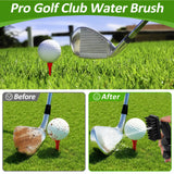 nabobt Golf Towel and Brush Set, Premium Golf Towel(16x16 inch) & Splash Golf Club Cleaner Brush Set