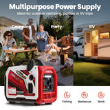 maXpeedingrods 2400 Watt Portable Inverter Generator with App RV Home Use