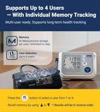 A&D Medical Blood Pressure Monitor for Home Use, UA-767F, Wide-Range Cuff (8.6-16.5"/22-42cm), 4 User, Easy to Use, Body Movement & Cuff Fit Detection Error, Batteries, Carrying Case