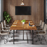 Tribesigns 6FT Conference Table, Rustic Rectangle 70.8" W x 35.4" D Meeting Table