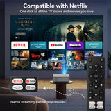 【Officially-Licensed APP & 1800 ANSI】Smart Projector with WiFi and Bluetooth, Pericat 4K Support Portable Outdoor Movie Bluetooth Proyector, Native 1080P Projector for Bedroom/ Home / Wall /Ceilling