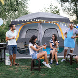 Camping Tent 8 Person, Waterproof Windproof Family Tent with Rainfly Easy Set up-Portable Dome Tents for Camping 6-8 Person unp