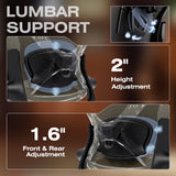 ELABEST X100 Ergonomic Mesh Office Chair with Footrest, Big and Tall Home Desk Chair with 5D Flip-Up Arms, Adjustable 3D Lumbar Support, Gaming & Executive Computer Chair (Coffee Break)