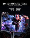 KTC 25M1 400Hz Gaming Monitor, Fast TN 24.1 Inch FHD PC Monitor 240Hz, 0.5ms GTG, Adaptive Sync, DAC, Vertical Monitors with Shielding Hood, HDMI DP Port, Tilt Swivel Pivot Height Adjustment, VESA