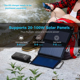 Renogy 72000mAh 266Wh 12v Power Bank with 60W PD, CPAP Battery for Camping, High Capacity Large Camping Power Bank with USB-C DC Wireless Charging & Flashlight, Backup Power Supply for Starlink Mini