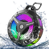 bondidea Waterproof Bluetooth Shower Speaker with Suction Cup, IPX7 Bathroom Speaker, 15W Loud Stereo Sound, Deep Bass, TWS Pairing, RGB Lights, Portable Speaker Gift for Men & Women