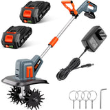 Cordless Tiller for Gardening 360 RPM Rototiller TH4000 Cultivator TaskStar Electric Garden Tiller Battery Powered Total 4000mAh