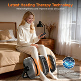 ALLYOUGER 2026 Upgraded Foot Massager with Heat - Shiatsu Deep Kneading Machine for Plantar Fasciitis, Neuropathy & Circulation - 5 Intensities, 4 Modes - Ideal Gifts for Women & Men