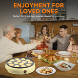 Mini Pancakes Maker Machine, Dutch Mini Pancake Griddle | Yellow Baker's Friend