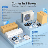 HOMCOM 18000 BTU Mini Split Air Conditioner and Heat Pump, 19 SEER2 230V Energy Efficient Ductless Inverter AC Unit Cools up to 1250 Sq.Ft, Complete Installation Kit