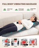 Heycool Full Body Massage Mat with Heat, Vibration Back Massage Pad for Chair, Bed, Sofa, Back Massager, Massage Chair Pad, 10 Vibration Motors& 2 Heating Levels