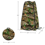 Pop Up Pod - Privacy Shower Tent, Dressing Room, or Portable Toilet Stall with Carry Bag for Camping, Beach, or Tailgate by Wakeman Outdoors (Camo)