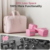 FEIERDUN Adjustable Dumbbell Set of 2, Each 2/4/6/8/10 lbs Weight for Women, Quick Adjust Weight, Double Locking Protection, Versatile Hand Weights for Home Gym & Outdoor Exercise FEIERDUN