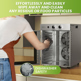Food Dehydrators Machine with 12 Stainless Steel Trays with Timer Setting Temperature Adjusted 68 ℉ to 194 ℉ Dryer for Herb Fruit Meat Vegetables Mushroom Beef for Commercial Household Ancient Silver