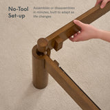 FLEXISPOT Hako G2 Japanese Joinery Bed Frame King, No-Tool Assembly