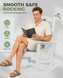 Outdoor Rocking Chairs Set of 2,Oversized Rocking Chair,All Weather