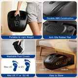 Musugy Shiatsu Foot Massager with Heat : 2026 Upgraded Deep Kneading Foot Massager Machine with Vibration & Compression for Plantar Fasciitis & Neuropathy - Relax for Office Home Use, Black