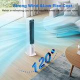Windowless Portable Air Conditioner, 41 Inch Cooling Fans that Blow Cold Air, 3-in-1 Tower Fan with Remote, 3 Speeds, 120° Oscillation Swamp Cooler, 12H Timer Evaporative Cooler for Bedroom Indoor Use