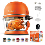 Non Toxic Air Fryer™ - Glass AirFryer 5 Quart w/ 360 Visibility, Self-Cleaning, 400F Vortex Air Fryer for Even Cooking, Orange