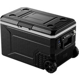 EKOJUCE 12V Refrigerator, 69 Quart Electric Cooler, 12V/24V DC 100~240V AC, 12v cooler -4℉~68℉, Portable Freezer with Wheels