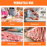 EKway Commercial Electric Meat Saw, 750W Bone Saw For Butchering,110V Meat Bandsaw, Bone Cutting Machine with 2 Saw Blades,0.39-4.3 Cutting Thickness,Sawing for Chicken Fish Chops Bone Trotter Beef