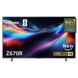 Toshiba 75" Z670 Series Mini-LED 4K UHD Smart Fire TV (75Z670R, 2026 New) - QLED, Native 144Hz, HDR10+, Dolby Vision IQ, REGZA Engine Zri, Dolby Atmos, Game Mode Pro, Alexa Built-in, Japan Quality